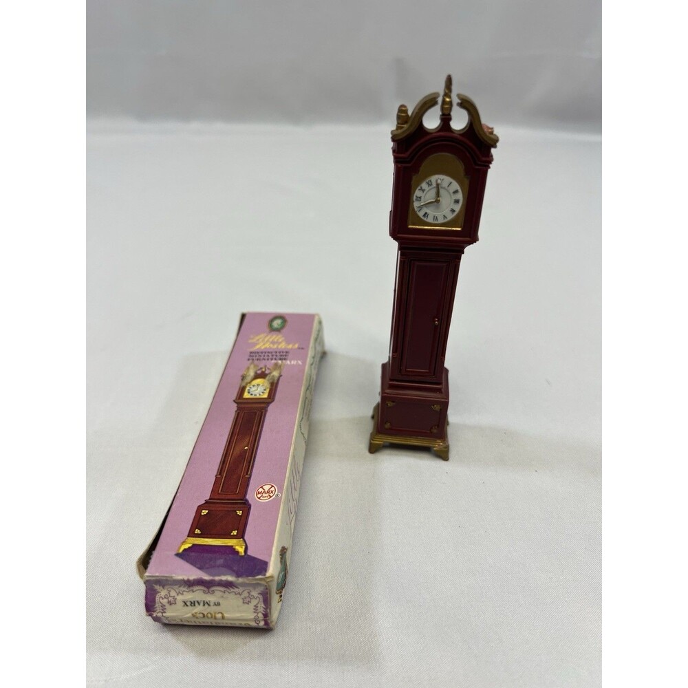 Vintage Little Hostess Miniature Dollhouse Furniture Grandfather Clock by Marx
